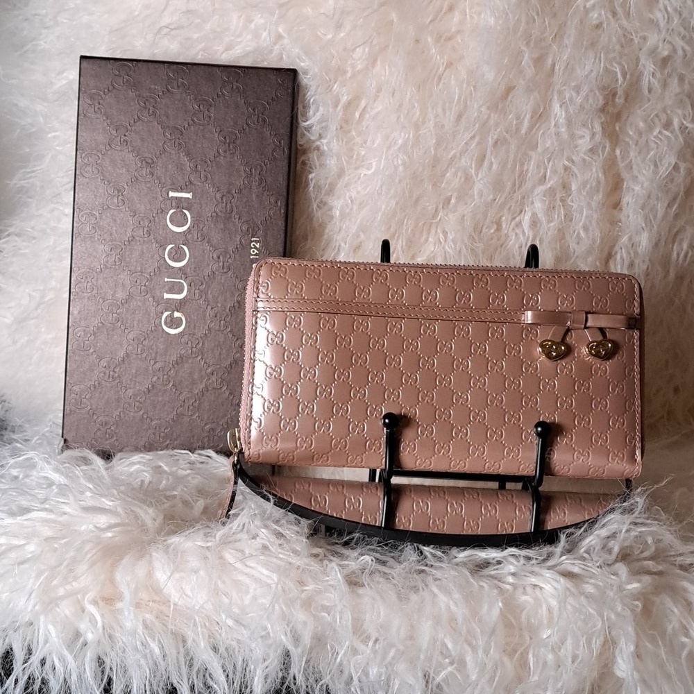 Gucci Micro Guccissima Bow Wallet EUC - Picture 1 of 17